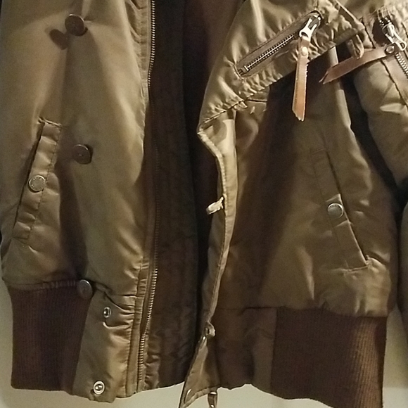 O'Neill Hooded Puffy Bomber Jacket, sz M/L - Picture 5 of 6